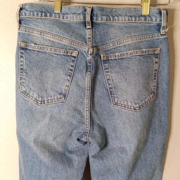 We The Free Denim Jeans Raw Frayed Hem Distressed Size 29 - Picture 9 of 12